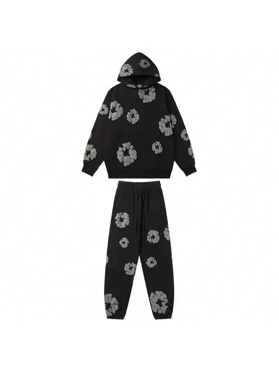 Denim Tears Cotton Foam Print Hoodie & Jogger Set