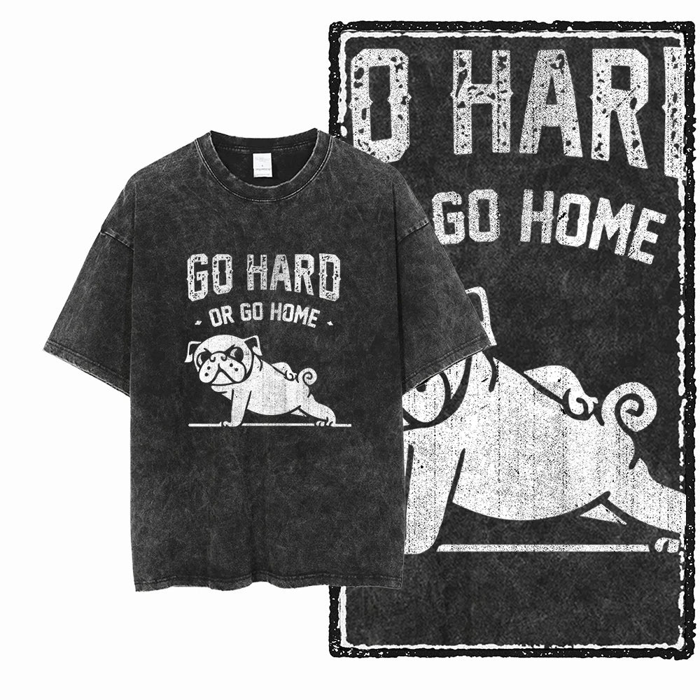 Acid-Washed Graphic Performance Tee