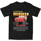 Fun Sally I'm Lightning Car Outfit T Shirt for Men Women Mcqueen Tee Shirt 100% Cotton New Arrival Clothing Love Gift For Couple