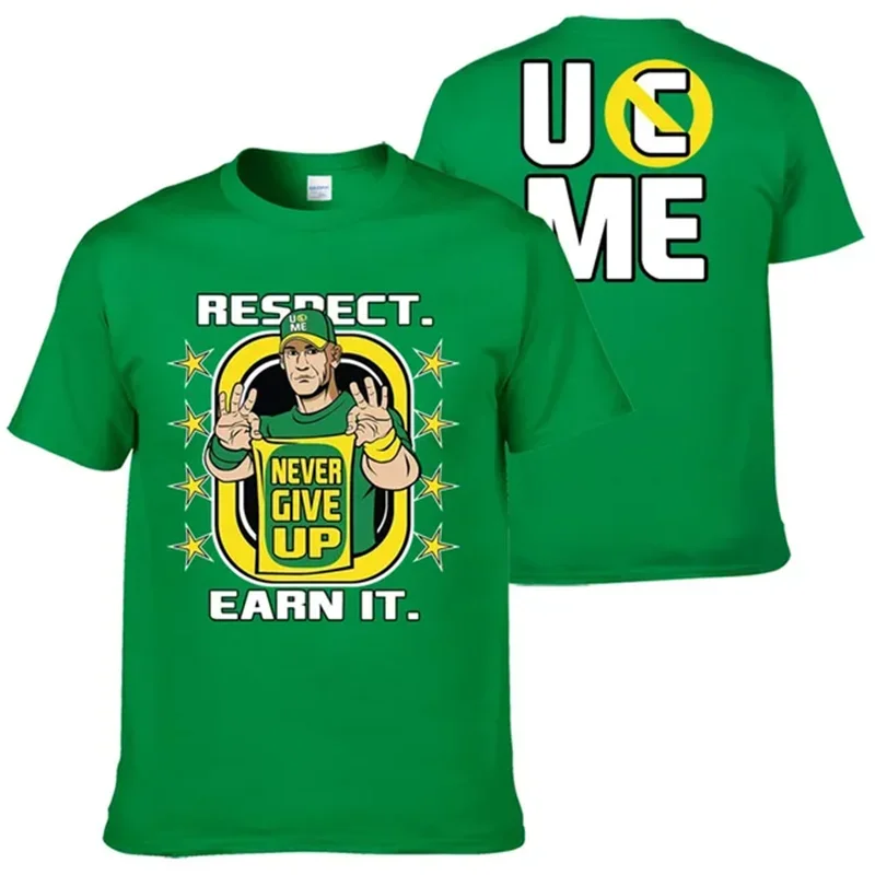 John Cena Wrestling Men's T-Shirt Summer Outdoor Sports Fitness Unisex Tops Casual O-Neck Short Sleeve Tee Casual Men Clothing 5