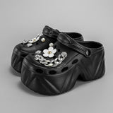 Women's Slippers 9CM High Platform Garden Fashion Clogs Shoes Women's Slippers Thick Bottom EVA Sandals Summer Girls Slippers