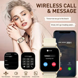 AMOLED Smart Watch Bluetooth Call LED Flashlight 100+ Sport Mode DIY Dial Custom Camera Control Smartwatch for Men Women 3