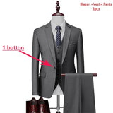Men’s Premium 3-Piece Formal Suit Set