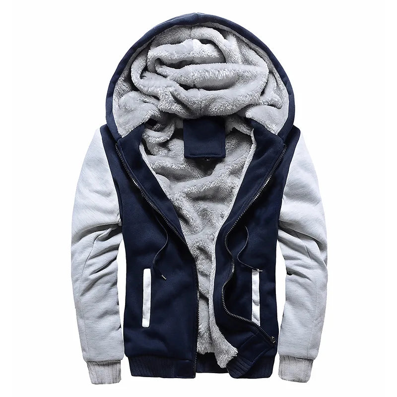 Men's Camouflage Fleece Winter Parka