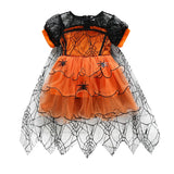 Toddler Girls' Enchanting Princess Spider Mesh Dress