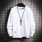 Mens Casual Sweatshirts Hoodie Men Fake Two Pieces Multi Color O-Neck Fashion 3