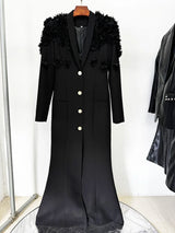 Floral Appliqué Beaded Maxi Dress: Long Sleeve Designer Gown (2025)