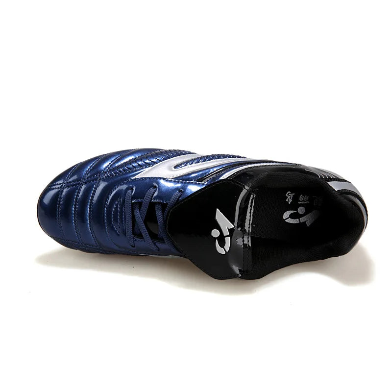 Men Football Soccer Boots Athletic Shoes New Leather Big Size High Top Cleats Training Sneaker Comfortable 3