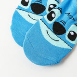 10Pairs miniso disney Unisex Cartoon Anime Socks Men Women Hip Hop Street Style Funny Casual Short Boat Socks 6