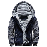 Men's Camouflage Fleece Winter Parka