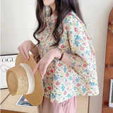 Women's Fashion Casual Loose Short Sleeve Shirt 2