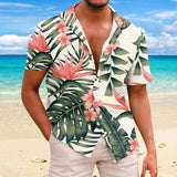 2025-Summer-Animal-Crane-Men-Hawaiian-Shirt-3d-Plant-Shirt-For-Men-Flower-Print-Plus-Size