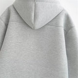 KEYANKETIAN Winter New Women's Zipper Hoodie High Street Unisex style Double Pockets Oversize Loose Sweatshirts Outerwear Top 5