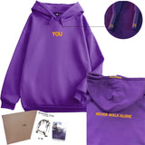2024 Original  Hoodie Printed Seven With You 13 You Never Walk Alone Digital File Jimin Merch For Fans Card Purple Sweatshirt 3