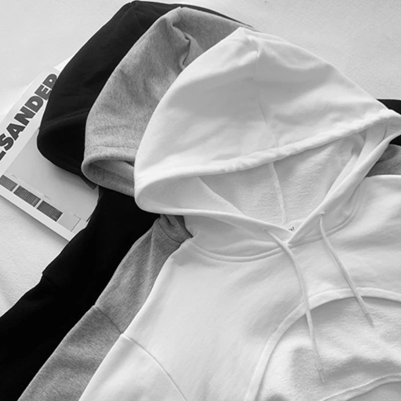 Hoodies Womens Spring Hot Sexy Ladies Loose Leisure Fit European Style Trendy Solid New Chic All-match Simple Soft Daily Design 5