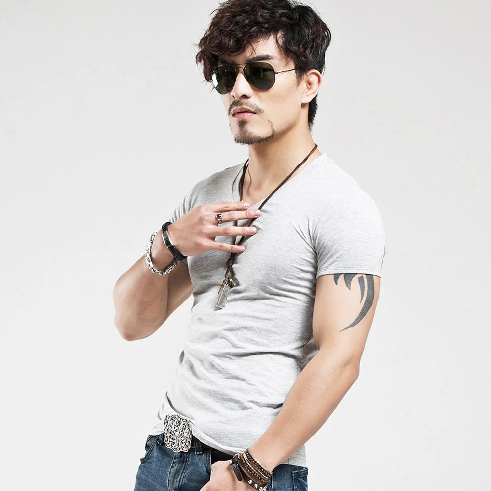 Men’s V-Neck Fitness T-Shirt