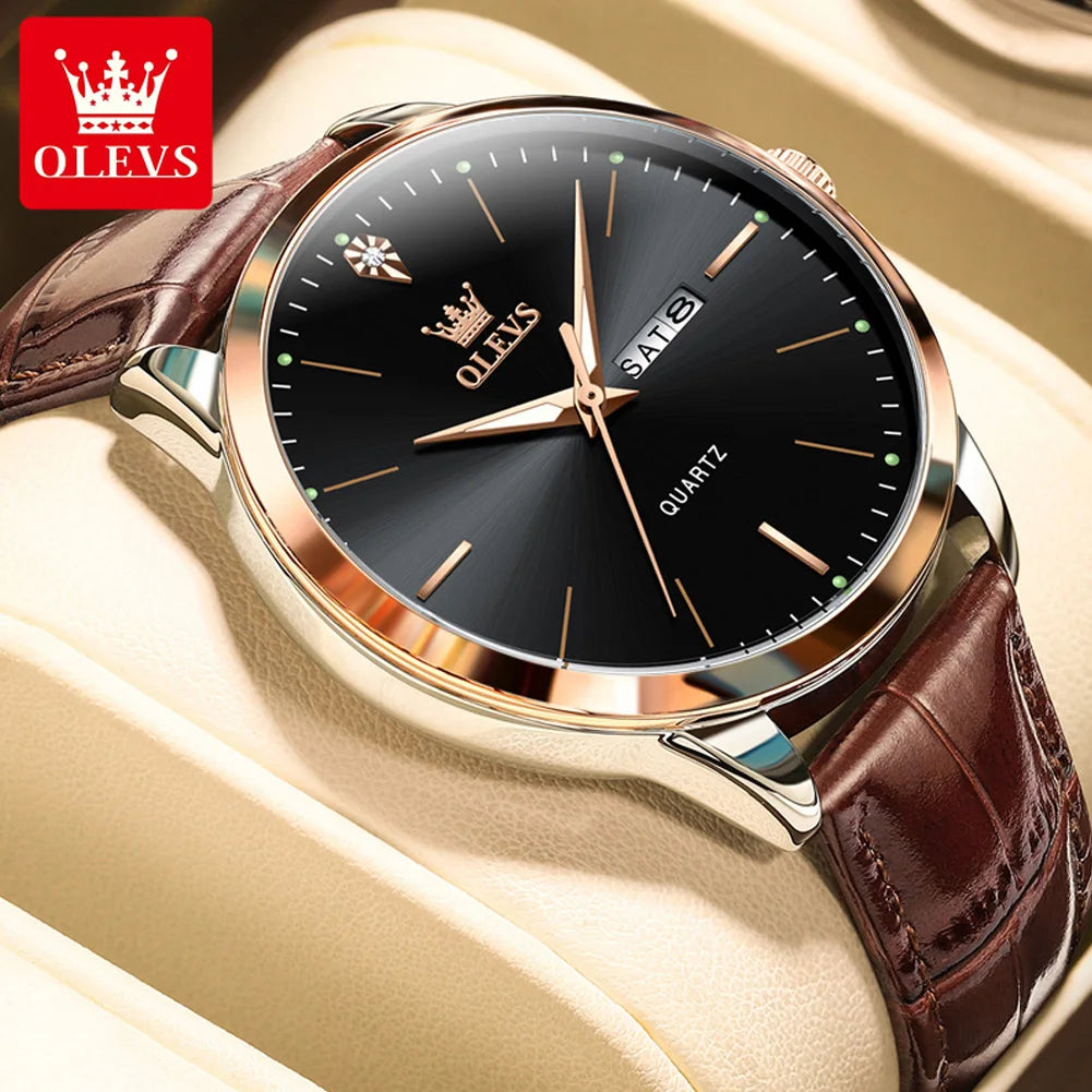 OLEVS-Fashion-Business-Brand-Original-Men-Watches-Leather-Strap-Trend-Week-Calendar-Quartz-Watch-Luminous-Waterproof