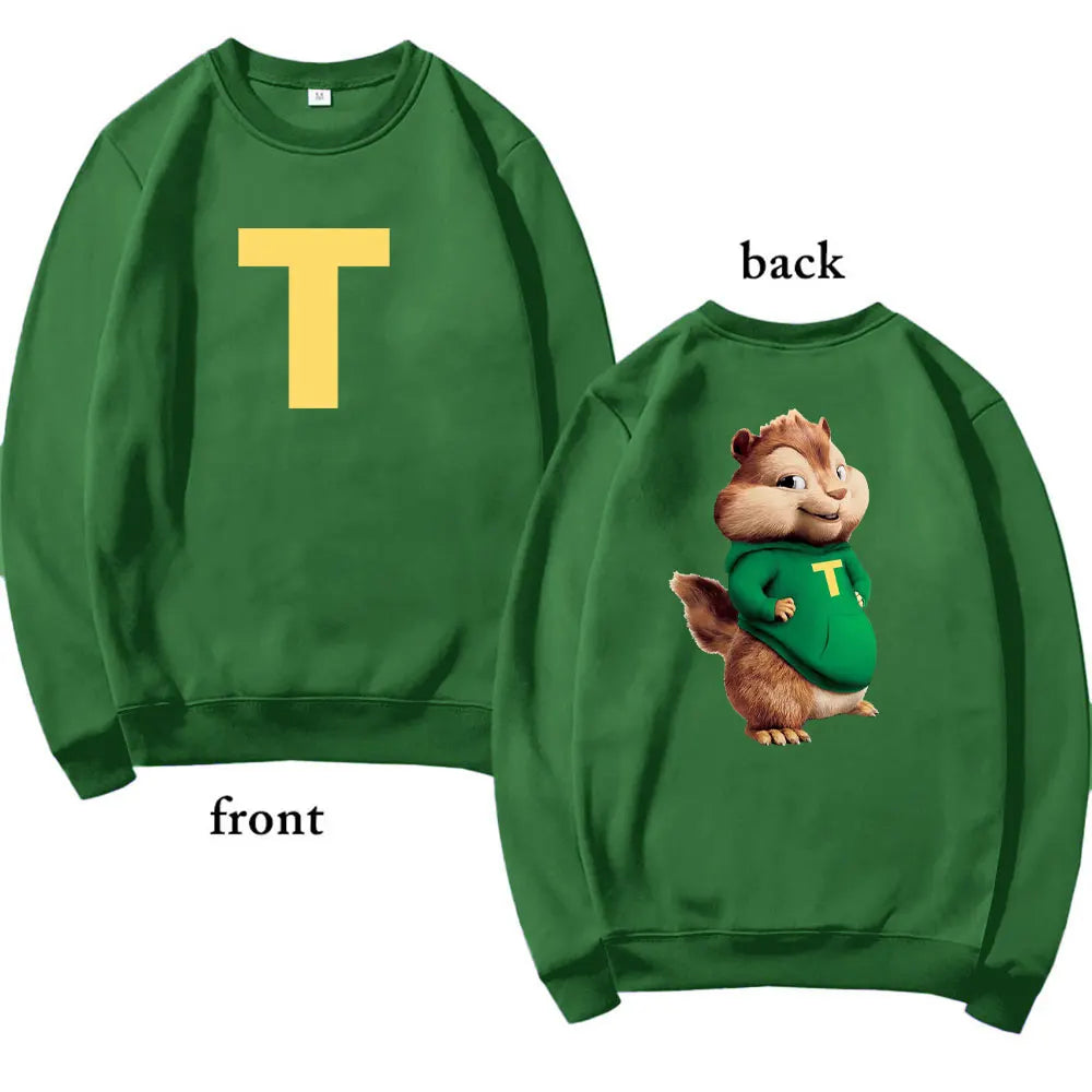 Alvin and The Chipmunks 2025 Fashion Unisex Casual Sportswear Men's Hoody Alvin Chipmunk Halloween Costume Women's Pullover Tops