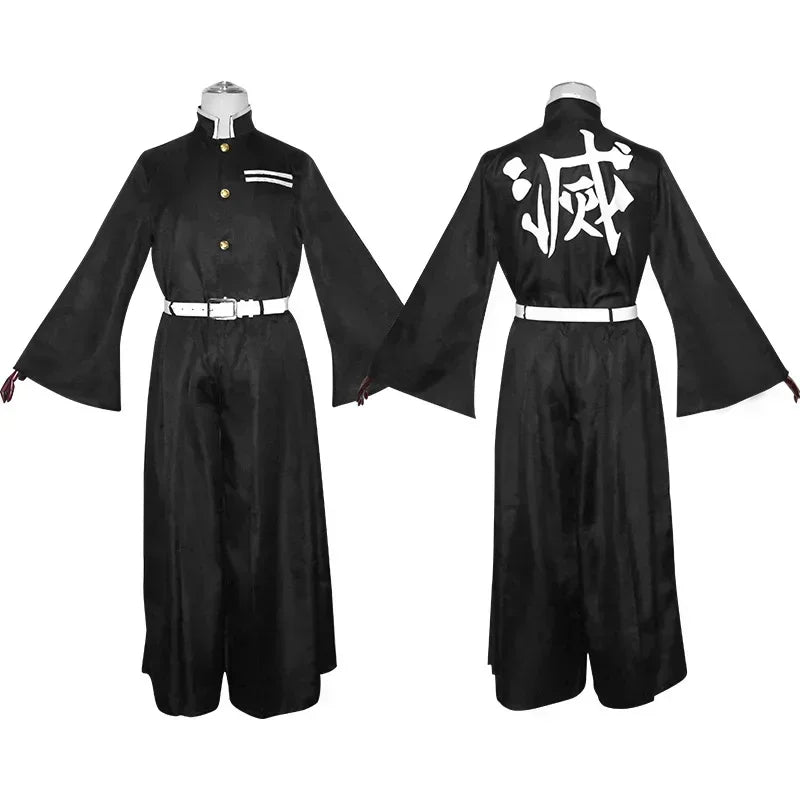Anime Kimetsu No Yaiba Tokitou Muichirou Cosplay Kostuums Kisatsutai Uniform Pruik Halloween Kostuum Volwassen Kids 3