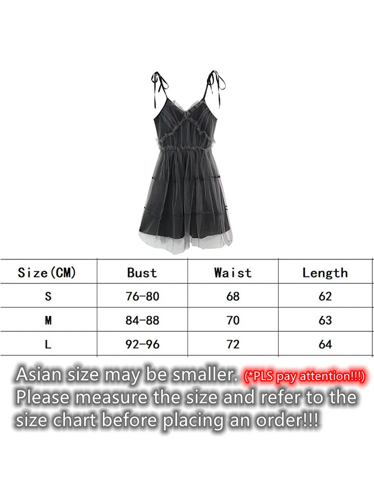 AltGoth Dark Gothic Elegant Dress Women Emo Alt Vintage Mesh Patchwork Lace Up High Waist Dress Y2k Harajuku Mall Goth Partywear 6