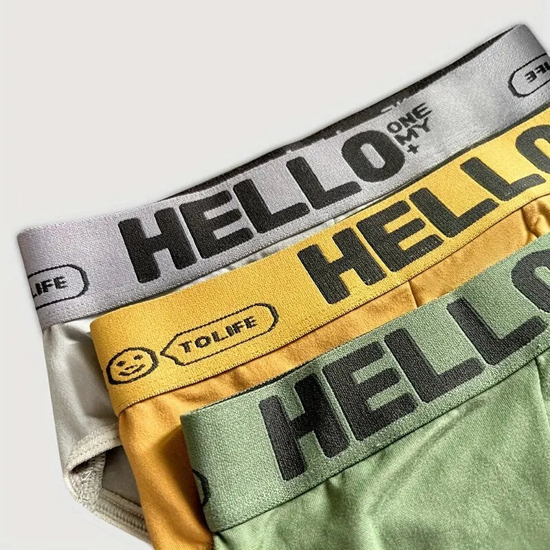 5Pcs Men's Underwear Summer Men Briefs Male Large Size XS-XL Boy Comfortable Solid Underpants Fungi-Proofing Men Panties 3