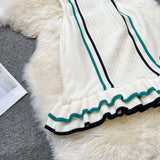 YuooMuoo Brand Fashion Women Knitted Mini Dress Ins Hot Sexy Package Hips Ruffled Party Dress Streetwear Lady Outfits Vestidos 5