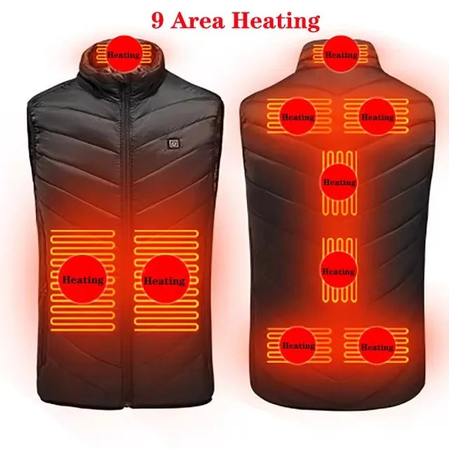 Men's 17-Zone USB Electric Heated Vest