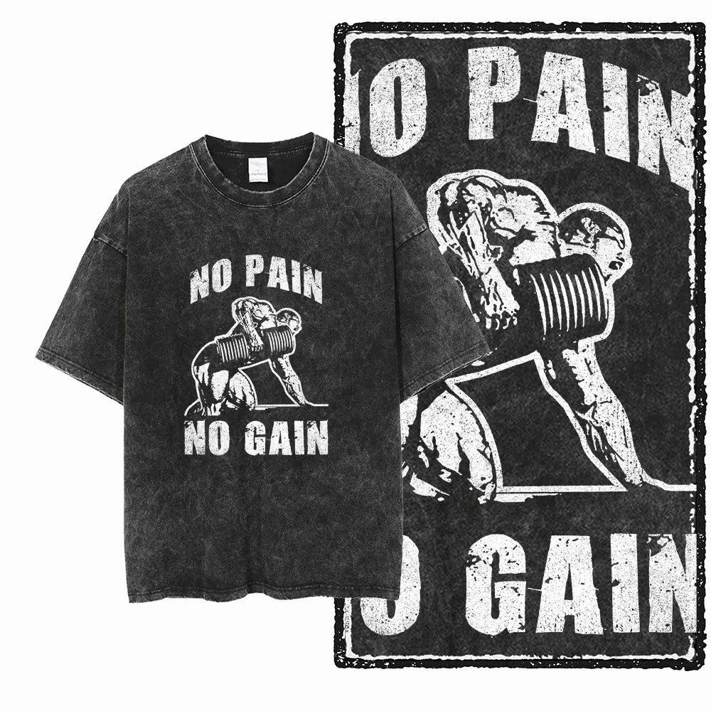 Acid-Washed Graphic Performance Tee