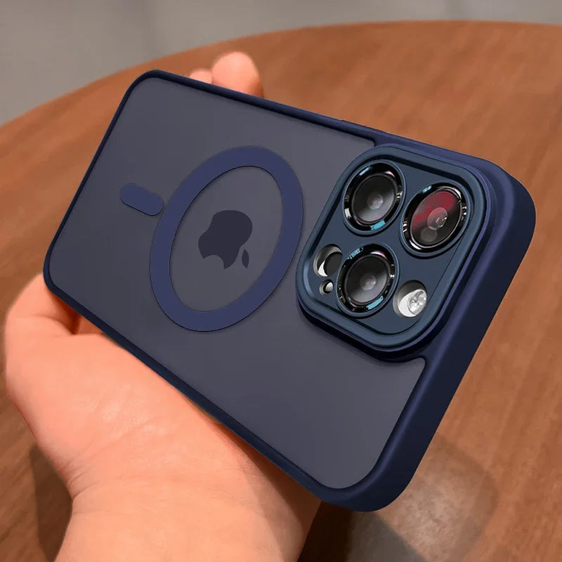 Magnetic Matte Translucent Case with Lens Protection