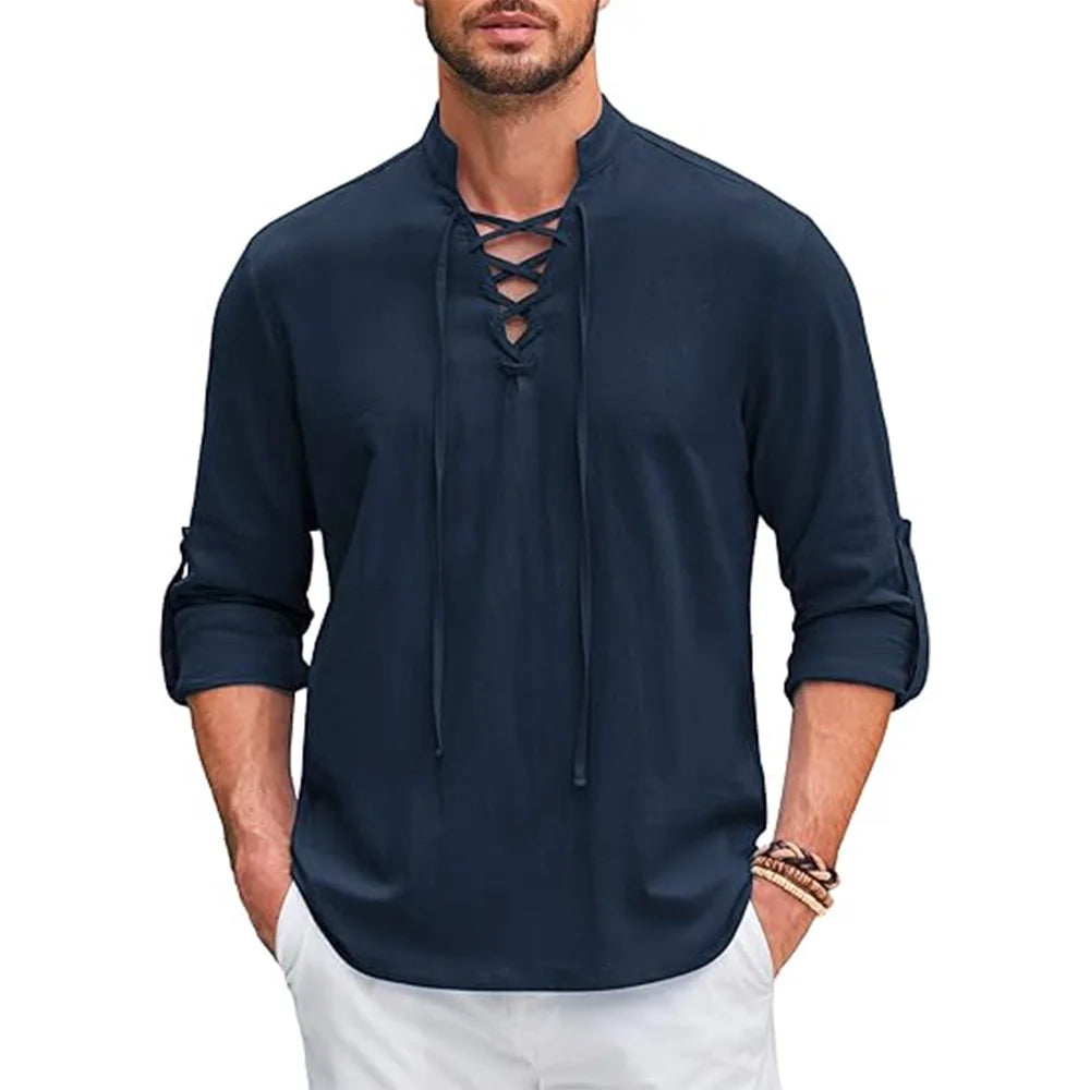 Men's Renaissance Shirt Long Sleeved Halloween Costume TheFashionFever 2