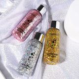 Full Body Gel Sequins Dazzle Color Dress Eye And Hair Highlights Long Term Powder Is Not Easy To Take Off Makeup Flowers 3