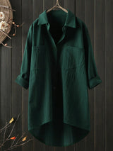 Women’s Cotton Linen Commuting Blouse