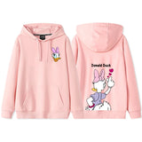 Anime Cartoon Disney Donald Duck Daisy Duck Couple Hooded Hoodie Women's Autumn/Winter Coat hoodie  sweatshirt  anime hoodie 3