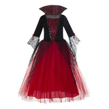 2-15Y Girl Vampire Halloween Dress for Kid Ghost Bride Gothic Cosplay Vampire Costume Kids Carnival Party Clothes Party Gifts 2