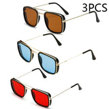 Retro Small Square Metal Sunglasses