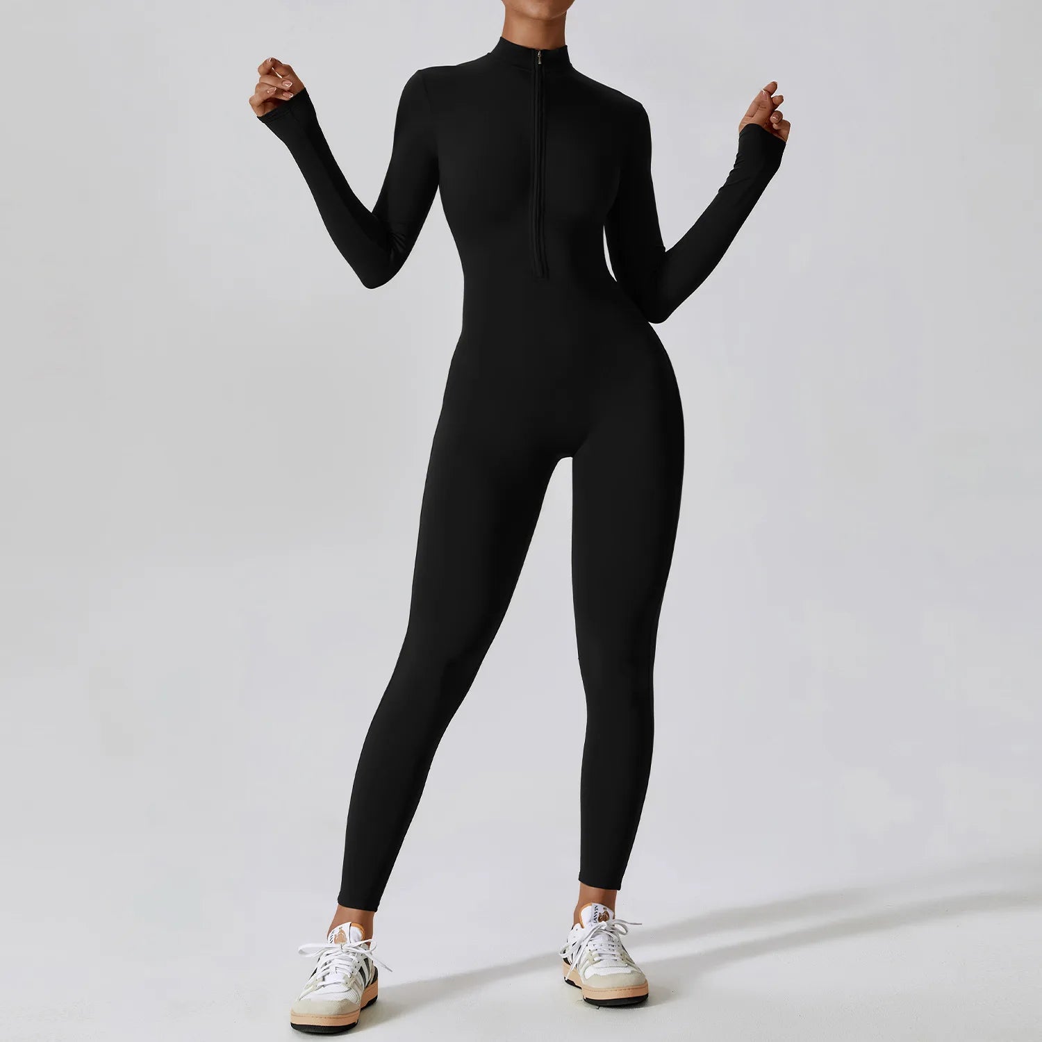 Long-Sleeved Performance Yoga Boilersuit