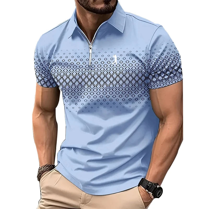Men’s Sport Zip-Polo Shirt