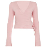 Women’s Flare-Sleeve Cardigan & Wide-Leg Trouser Set