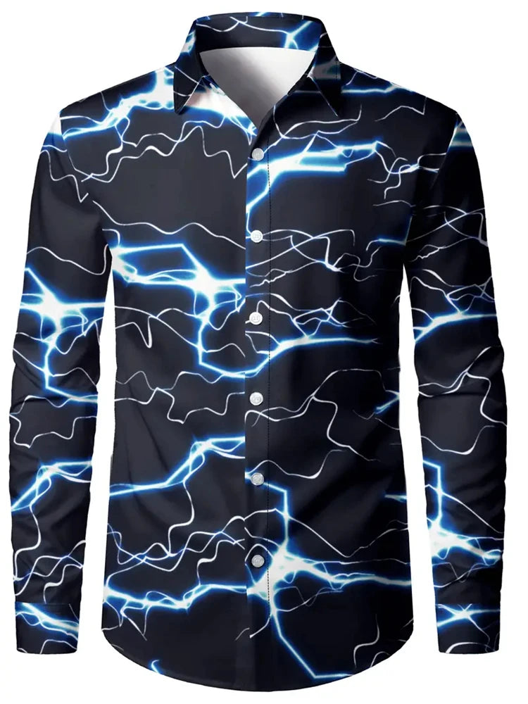 Men-s-3D-Textured-Printed-Casual-Shirt-Buttoned-Long-Sleeve-Autumn-Versatile-Lapel-Luxury-Fashion-Long