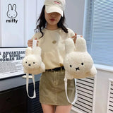 Miffy Rabbit Plush Bag: Cute Cartoon Tote & Crossbody