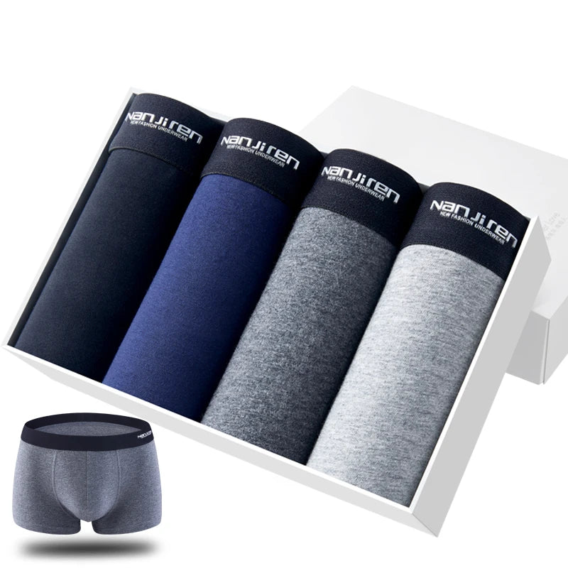 4-Pack Men’s Comfort Cotton Boxer Shorts
