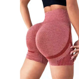 Women Yoga Shorts High Waist Workout Shorts Fitness Yoga Lift Butt Fitness Ladies Yoga Gym Running Short Pants Sportswear 6