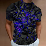 Fashion T-Shirts For Men 3d Line Printed Men'S Clothing Street Designer Short Sleeved Oversized Top Tees Daily Casual Sportswear 6