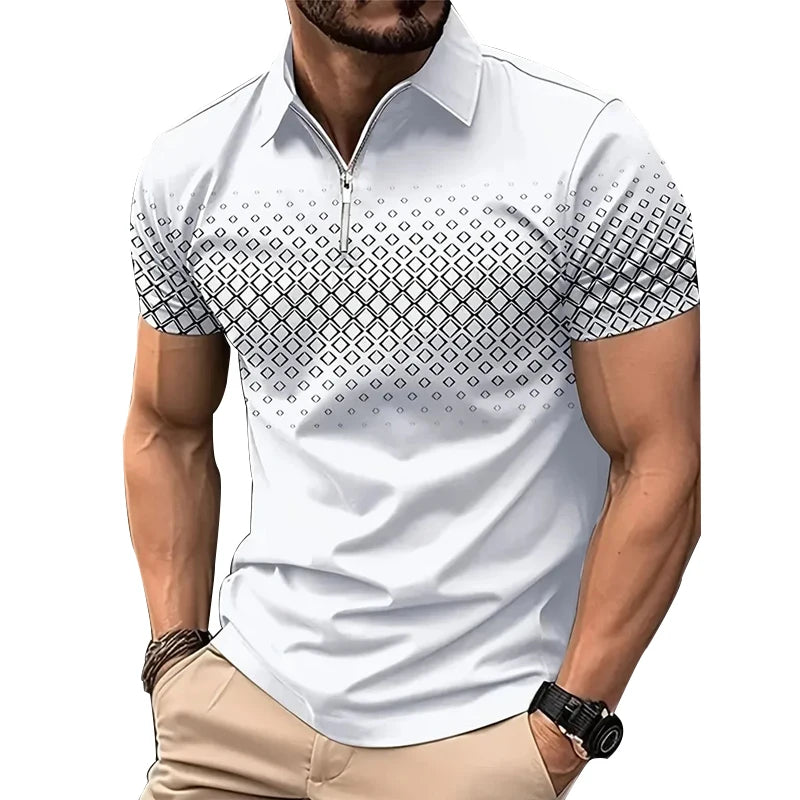 Men’s Sport Zip-Polo Shirt