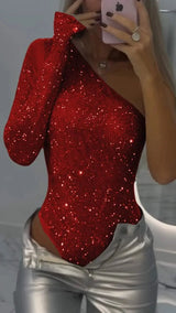 Spice Girls Sequin One-Shoulder Jumpsuit