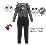 Baby Girls Halloween Cosplay Party Sally Dresses The Nightmare Before Xmas Anime Children Horror Cosplay Jack Costume Outfit 5
