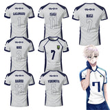 2025 New Men's Blue Lock Anime Nagi Soccer Jersey T-shirt Women's Round Neck Sports Tops Children's Casual Short Sleeve Tshirt