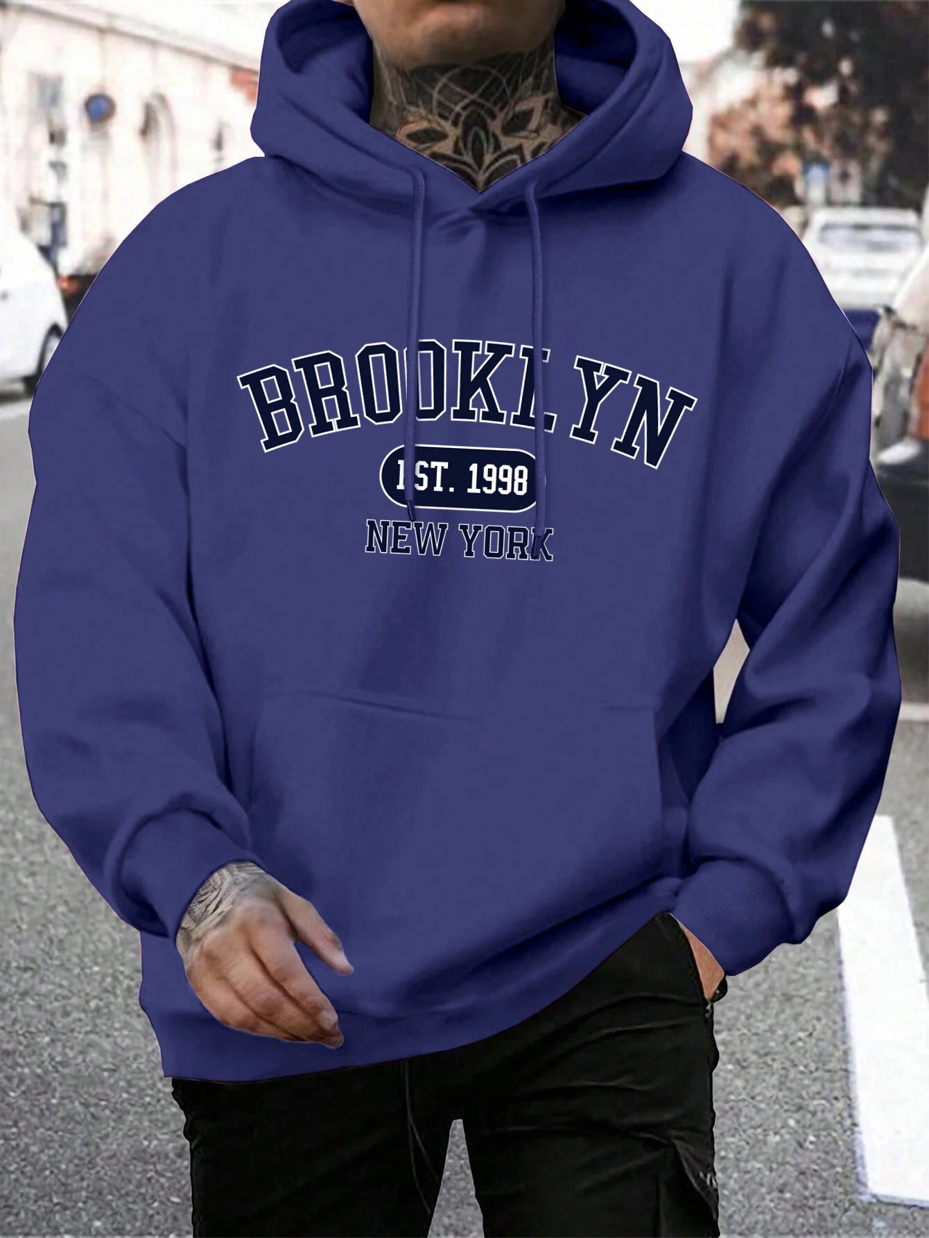 Brooklyn Est 1998 New York Printing Men Hoodies TheFashionFever 3