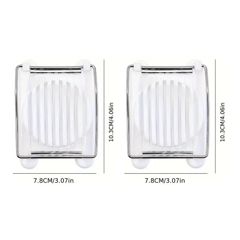 Dual-Purpose Stainless Steel Egg Slicer