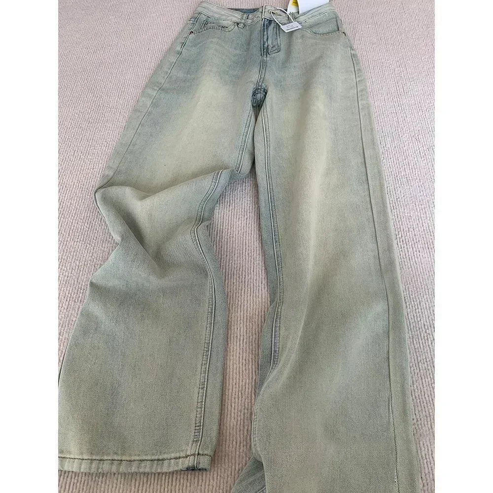 Men’s Y2K Gothic Wide-Leg Jeans